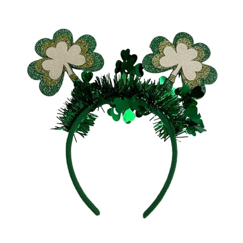 Irische Blume Kleeblatt Stirnband Patricks Day Stirnband Frau Weihnachten Pailletten Stirnband für Festival Fotografie Irische Stirnbänder für Frauen Irische Stirnbänder für Mädchen Irische von SELiLe