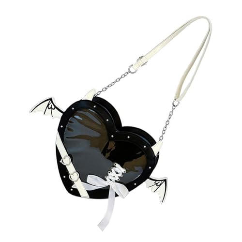 Japanische Stile Itabag Herzform Umhängetasche Süße Bögen Crossbody Fashion Dating Schöne Botener Herz Form Itabag Schöne Schulter Japanische Crossbody von SELiLe