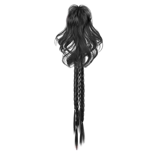 Mädchen Brunnen Ponytail Klaue Clip Boxen Zöpfe Haare Erweiterungen Frauen Dekorative Brunnen Pferdeschwanz Haarklaue Kiefer Clip Synthetisches Haar Für Lässige Verschleiß von SELiLe