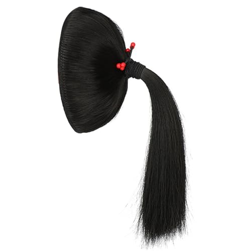 Mädchen Pferdeschwanzhaarverlängerungen Prinzessin Coser Kopfbedeckung Chignons Zeigen Kleine Gesicht Vielseitiges Haar Ponytail Tägliches Tragen Pferdeschwanz Haarstück von SELiLe