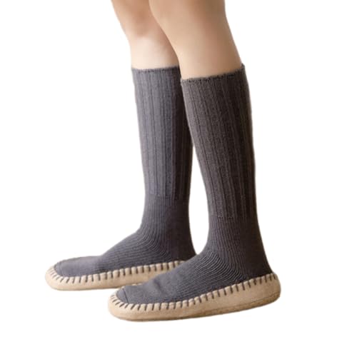 Mehrzweck Winter Innenfloorsocken Für Und Büro Nonskid Sohlen Grippers Dicke Stoff Gestrickt Slipperstrümpfe Stricke Schlafsocken von SELiLe