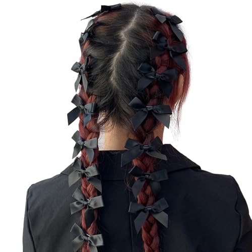 Mini-Haarspangen für Damen und Mädchen, kleine Haarspangen, einfarbig, Schleife, Haarnadeln, Haarschmuck, Schleife, Haarspangen, 15 Stück von SELiLe