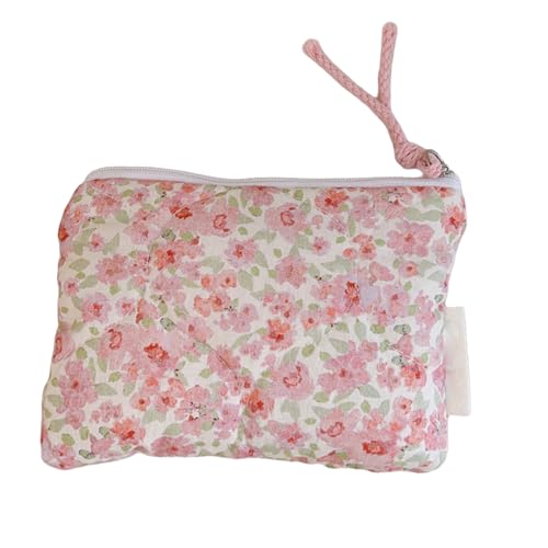 Mode Florale Baumwoll Make Up Tasche Für Frauen Tragbarer Kosmetikkoffer Mit Reißverschluss Reisetoppels Organisierte Baumwoll Lippenstift Tasche Mit Reißverschluss von SELiLe
