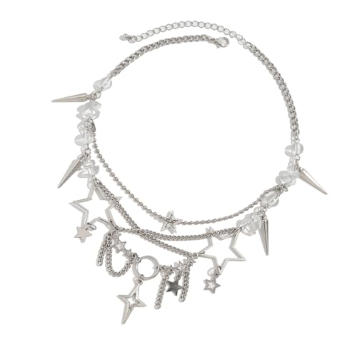 Mode Unregelmäßige Tassels Star Anhänger Halskette Designs Für Trendige Frauen Suchen Einzigartige Stile Casual Wear Outfits Einzigartiger Leichtmetallschmuck von SELiLe