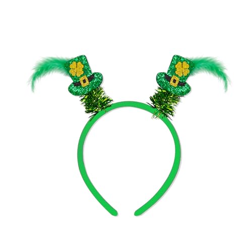 Patricks Day Stirnband für Erwachsene, glänzendes Glitzer-Puder, irische Pailletten, Festival, Party, Haarreif für Teenager, Kopfbedeckung, Pailletten, Stirnbänder für Mädchen, grüne Pailletten, von SELiLe