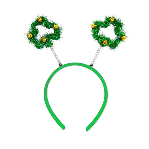 Patricks Day Stirnband für Erwachsene, glänzendes Glitzer-Puder, irische Pailletten, Festival, Party, Haarreif für Teenager, Kopfbedeckung, Pailletten, Stirnbänder für Mädchen, grüne Pailletten, von SELiLe