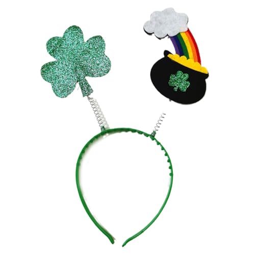 Patricks Day Stirnband für Erwachsene, glänzendes Glitzer-Puder, irische Pailletten, Party, Festival, Haarreif für Teenager, Kopfschmuck, Patrick's Day Haarband von SELiLe