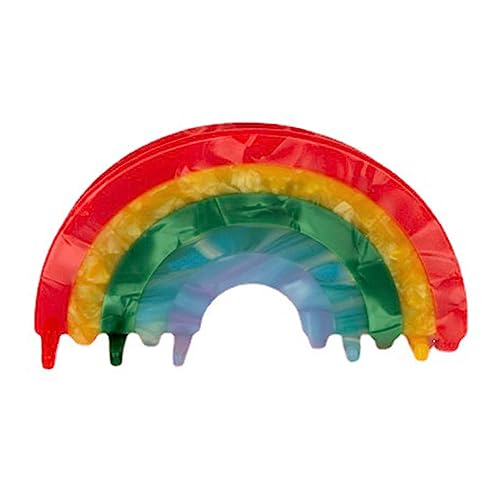 Regenbogen-Haarklammer für Damen, Mädchen, zarte, große Entenschnabel-Haarspange für langes Haar, rutschfeste Haarspange, zarte Haarspange, Haarklammer für Damen, dünnes Haar, Haarklammer für Damen, von SELiLe