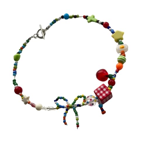 SELiLe Ästhetische Trottel Kette Kette Schmuck Leichtes Acrylfaller Halsketten Halsketten Schlüsselbeinkette Für Den Täglichen Verschleiß von SELiLe