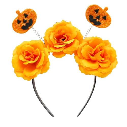 SELiLe Erwachsene Stero Fledermaus & Blume Stirnband Frau Haar Hoop Make-up Halloween Fotografieren Weihnachten Party Kopfschmuck Halloween Stirnbänder Für Frauen Halloween Stirnbänder Für Erwachsene von SELiLe