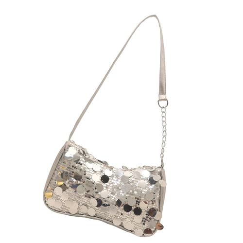 SELiLe Glitzernde Crossbody Tasche Mehrwegen Leichter Achselgrundstück Für Essentials Phone Keys & Cosmetics Pailletten Achselbeutel von SELiLe