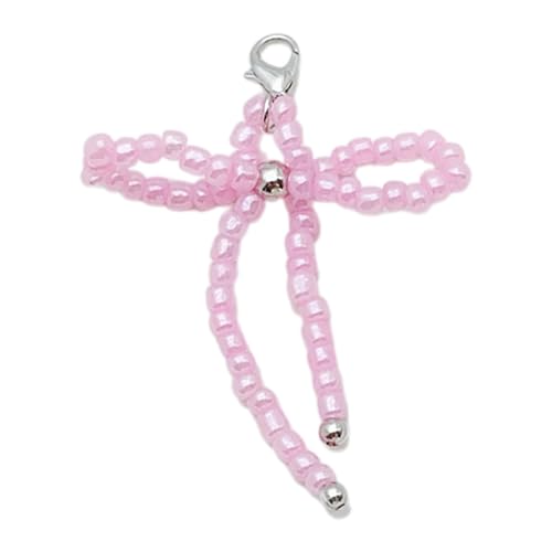SELiLe Hängende Schmuck Mit Einem Unverwechselbaren Perlen Bowknot Für Bag Rucksack Mode Handgefertigter Schmuck Für Frauen Handgefertigtes Modeaccessoire von SELiLe