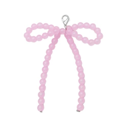 SELiLe Hängende Schmuck Mit Einem Unverwechselbaren Perlen Bowknot Für Bag Rucksack Mode Handgefertigter Schmuck Für Frauen Handgefertigtes Modeaccessoire von SELiLe