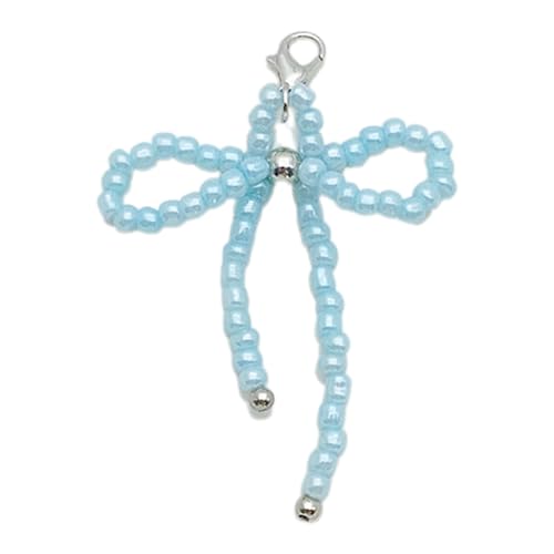SELiLe Hängende Schmuck Mit Einem Unverwechselbaren Perlen Bowknot Für Bag Rucksack Mode Handgefertigter Schmuck Für Frauen Handgefertigtes Modeaccessoire von SELiLe