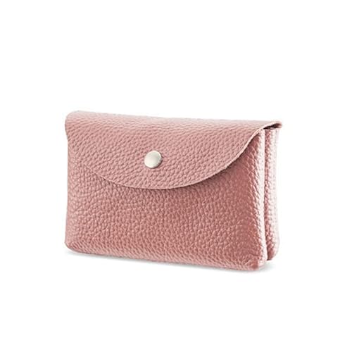 SELiLe Herren Kurze Geldbörse Leder Brieftasche Mode Kreditkartenhalter Münzbörsen Business Brieftasche für Männer Frauen Männer Brieftasche, rose, double layer von SELiLe