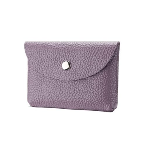 SELiLe Herren Kurze Geldbörse Leder Brieftasche Mode Kreditkartenhalter Münzbörsen Business Brieftasche für Männer Frauen Männer Brieftasche, violett, single layer von SELiLe