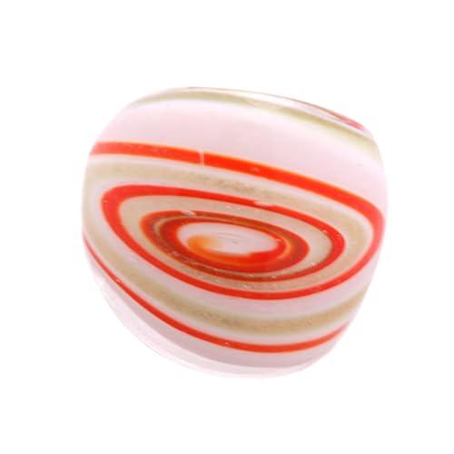 SELiLe Kulturelle Fusionen Draht Verpackte Blumenglasringe Galaxyed Inspire Schmuck Handgefertigt Bequem Nachhaltige Glasringe von SELiLe