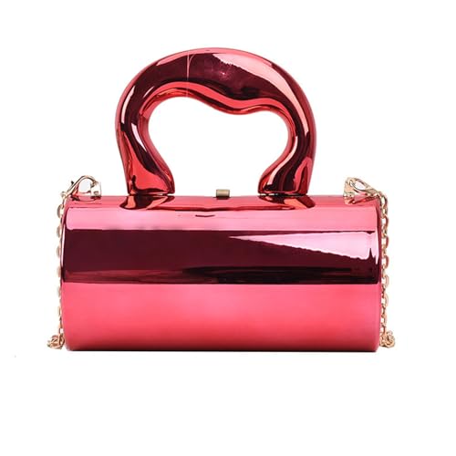 SELiLe Mode Acrylrunde Tasche Vielseitige Umhängetasche Crossbody Geldbörse Und Handheld Geldbörse Für Erwachsene Round Zylinder von SELiLe