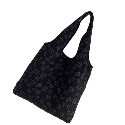 SELiLe Modische Strukturierte Blumenumhängetasche Nylon Carryall Achselbeutel Lässige Handtasche Für Moderne Frauen Tägliche Verwendung Von Averarm Taschen Für Frauen von SELiLe