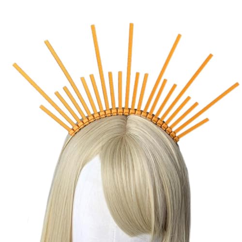 SELiLe Sunbursts Cosplay Angel Holy Headband Festival Hair Hoop Halloween Shows Headpiece New Year Unisex Cosplay Headbands For Women Cosplay Headband Angel Holy Halloween Cosplay von SELiLe