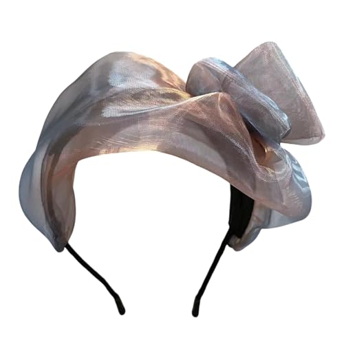 Spitze Bowknot Hair Hoop Für Frauen Elegantes Französisches Mesh Stirnband Nicht Schlupfhafte Ballett Faszinator Haarband Für Formelle Event Party Haarzubehör Accessoire von SELiLe