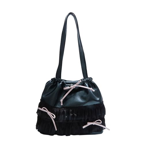Stilvolle Handtasche Multifunktional PU Umhängetasche Für Frauen Rucksack Mit Spitzendetails Und Verstellbarem Riemen Modischer Bowknot Design Rucksack Stilvolle Handtasche Multifunktional PU Umhängetasche Für Frauen Rucksack Mit Spitzendetails Und Verstellbarem Riemen Modischer Bowknot Design Rucksack von SELiLe
