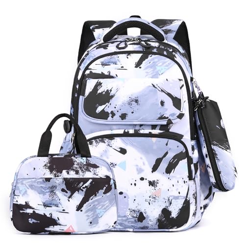 Stilvoller Und Langlebiger Nylon Rucksack Mit Lunchbag Bleistiftkoffer Für Mädchen Die Für Die Schulreise Den Täglichen Gebrauch Laptop Rucksack Frauen Geeignet Sind von SELiLe