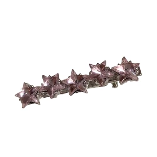 Strass Stern Haarspange Metall Entenschnabel Haarspangen Kleine Haarnadeln Kristall Haarspange Haarschmuck Kristall Strass Haarspange Dünne Dicke Feine Haare Y2k Haarschmuck Metall Stern von SELiLe