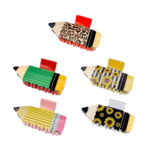 Stylish Acrylbleistifthaarclip Mit Tragbarem Accessoire Dekoration Für Alle Frisuren Und Alltagsabschlüsse Mit Leopardendruck von SELiLe