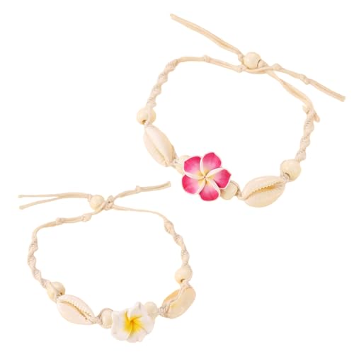 Trendy Blumen Fußketting Fußarmband Modisch Mit Floralen Designs Geflochtene Schuhe Für Freizeit Oder Party Kee Urlaub von SELiLe