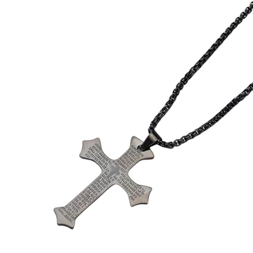 Trendy Crosse Crosses Halskette In Goldplattierter Legierung Mit Spanischer Schrift Die Für Zeremonien Und Festliche Anlässe Geeignet Sind Einzigartige Stilschmuckstücke von SELiLe