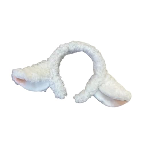 Weiche Mädchen Lamm Haarband Tierform Plüsch Ohren Haar Reifen Zum Waschen Von Gesicht Pelzige Tierhaarbänder Cartoon Kostüm Cartoon Haarband von SELiLe