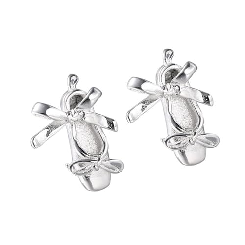 Zarte Silberne Ballettschuhohrohrstollen Verspielte Ballettschuhohrringe Schmücken Sich Gut Für Partys Und Besondere Anlässe von SELiLe