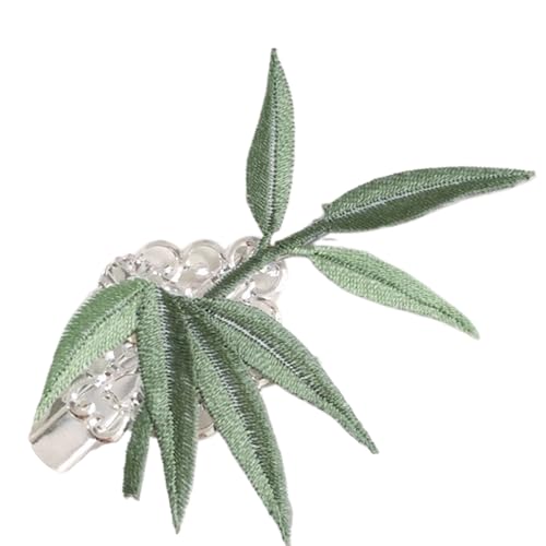 Zöpfe Haarclip Für Heißes Mädchen Chinesischer Stil Bambusblatt Form Haare Barrettes Pferdeschwanz Haar Barrettes Für Teenager Mädchen Festival Haare Barrettes Für Tägliches Große Schöne Haare von SELiLe