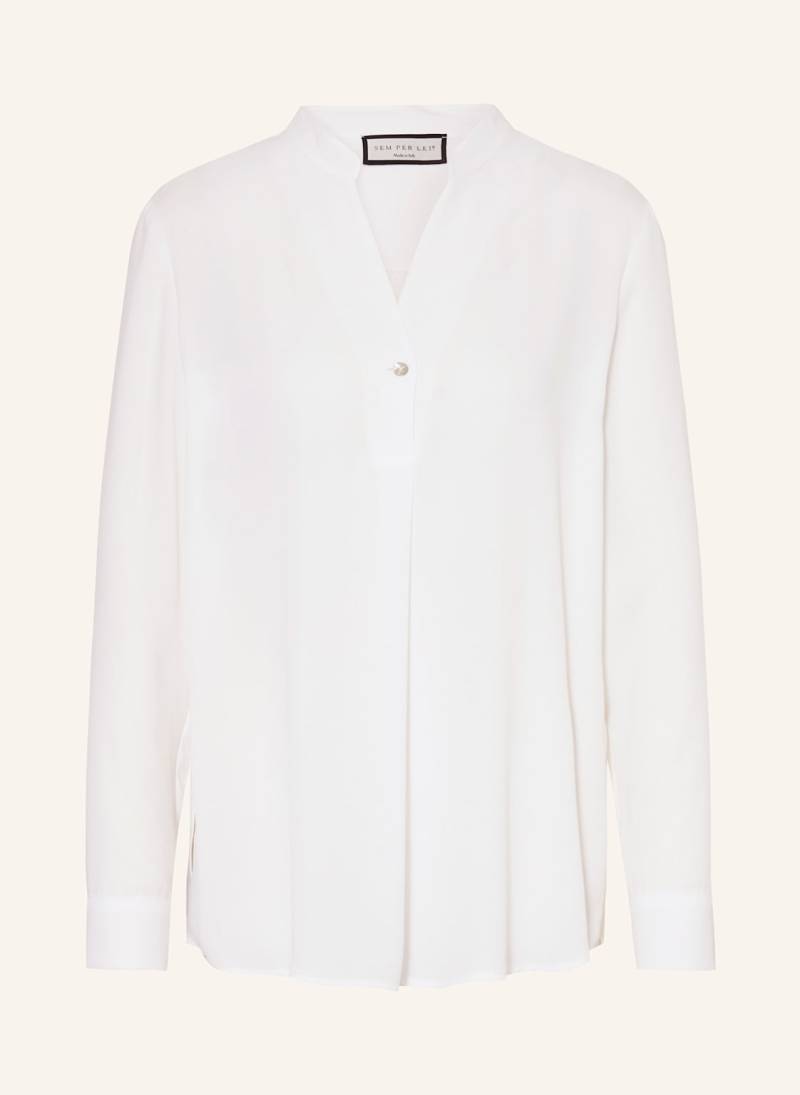 Sem Per Lei Bluse weiss von SEM PER LEI
