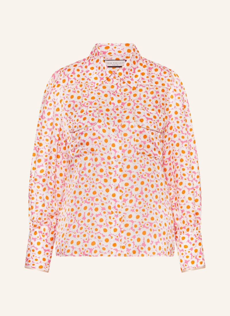 Sem Per Lei Hemdbluse Mit Seide pink von SEM PER LEI