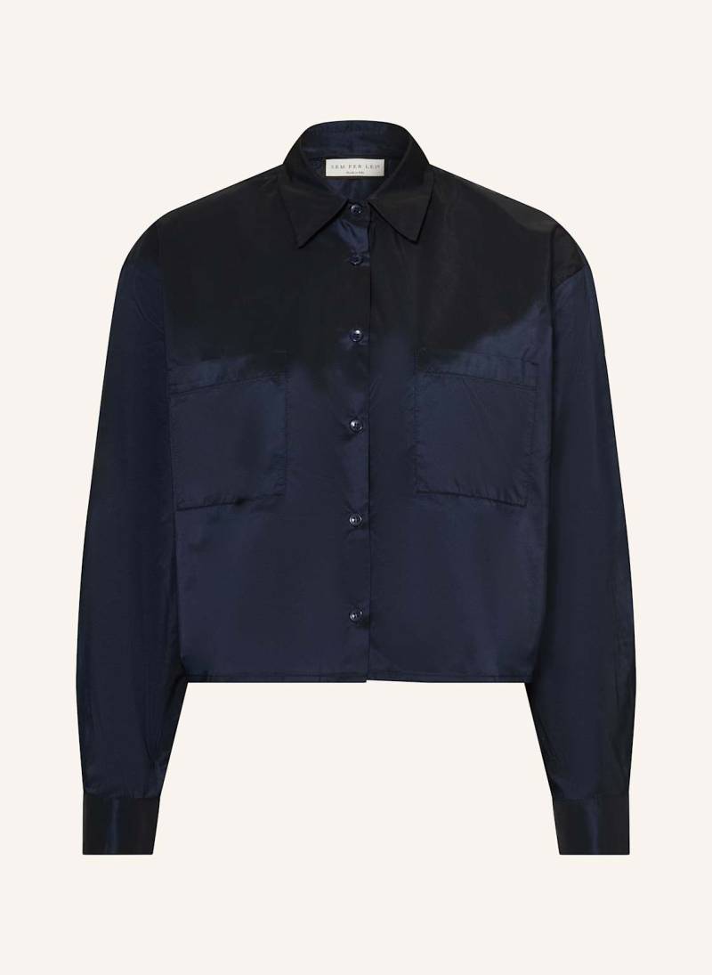 Sem Per Lei Hemdbluse blau von SEM PER LEI