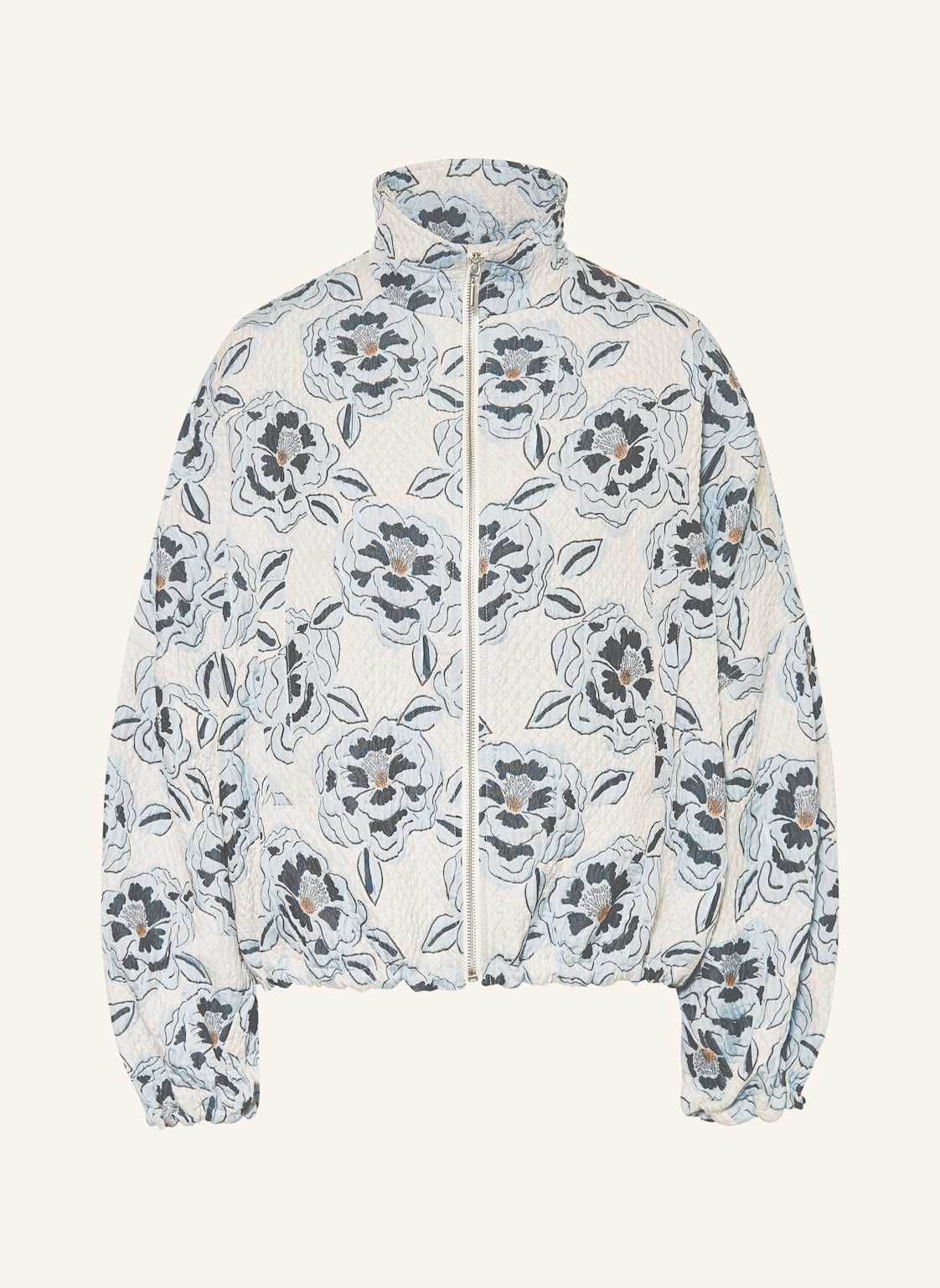 Sem Per Lei Jacquard-Blouson blau von SEM PER LEI