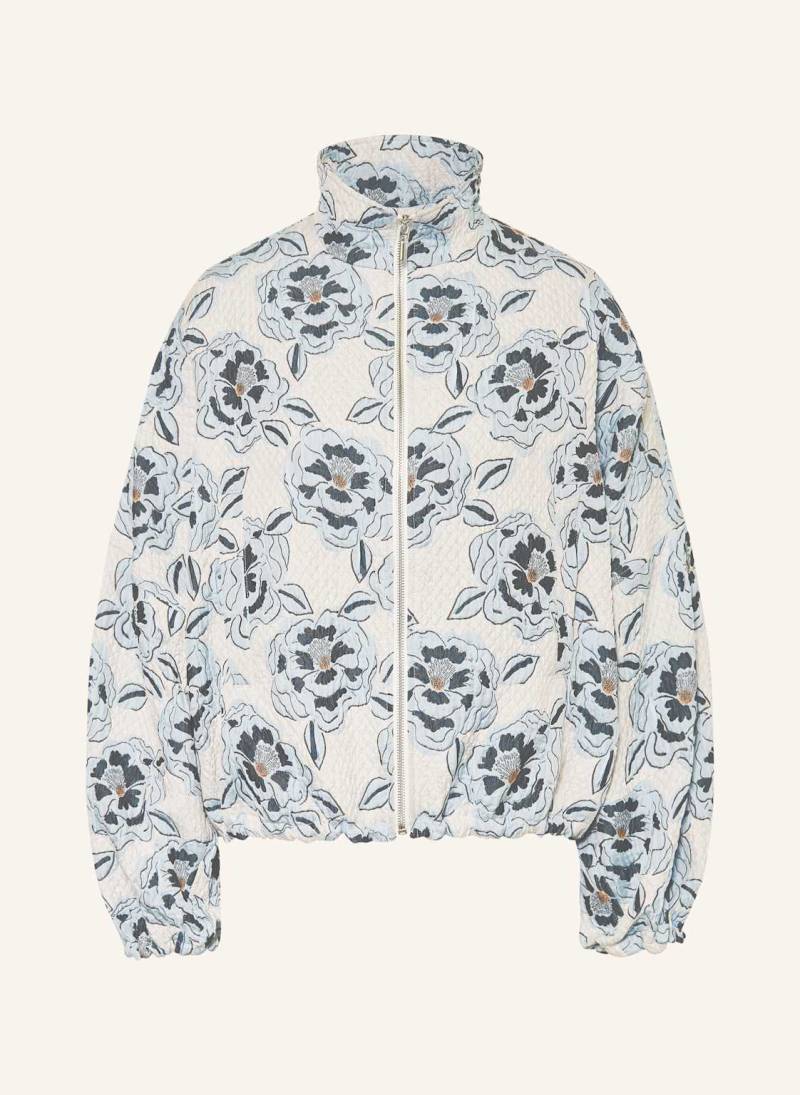 Sem Per Lei Jacquard-Blouson blau von SEM PER LEI