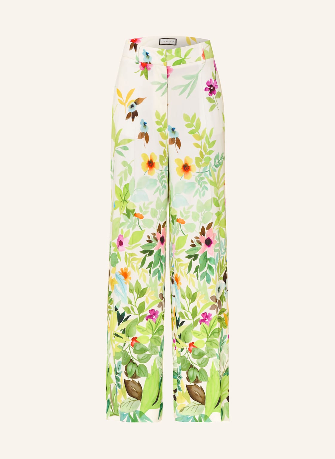 Sem Per Lei Marlenehose Aus Satin weiss von SEM PER LEI