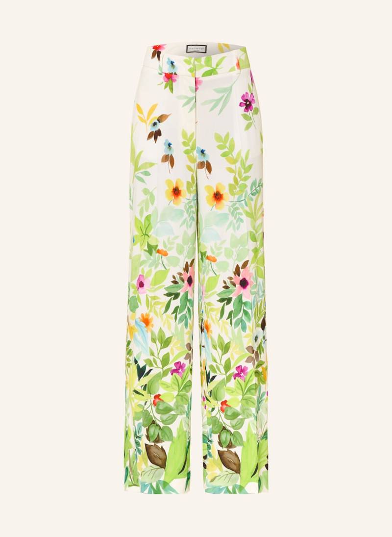 Sem Per Lei Marlenehose Aus Satin weiss von SEM PER LEI