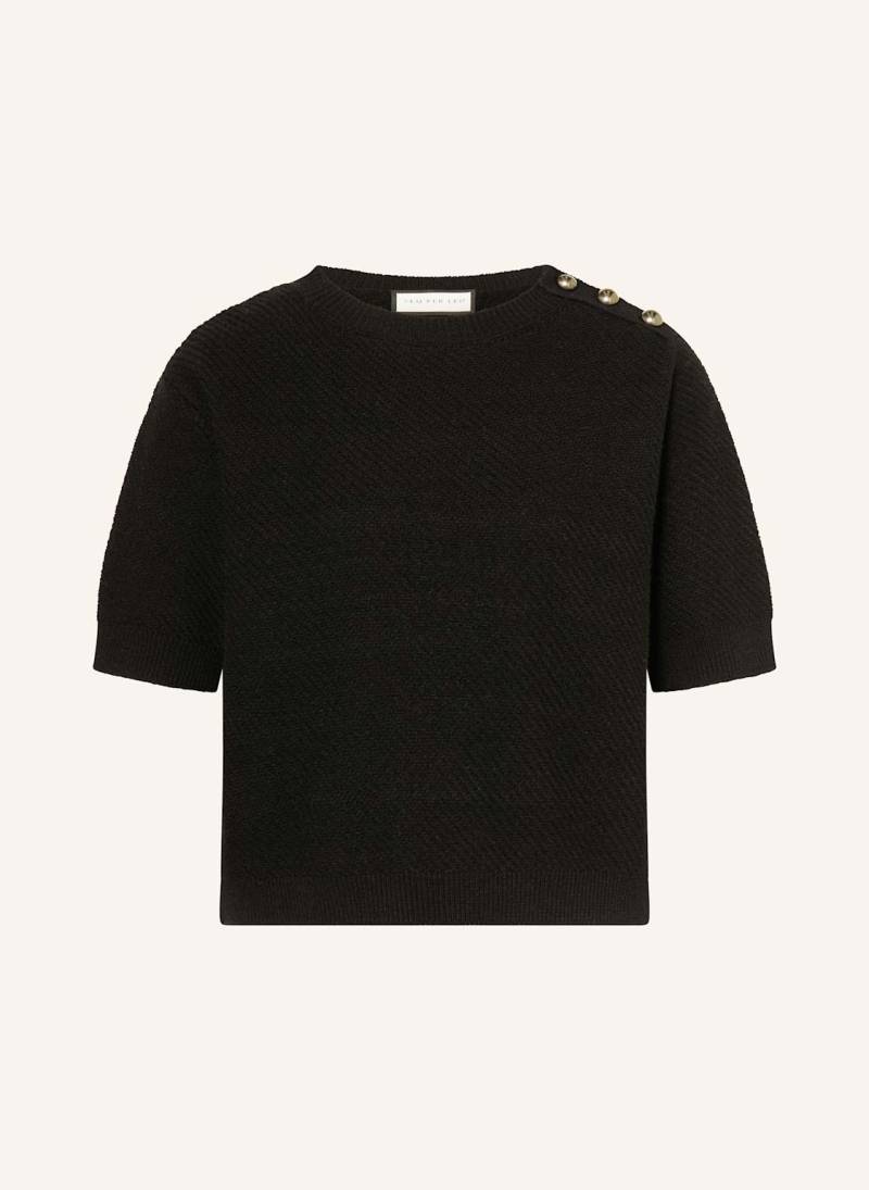 Sem Per Lei Strickshirt Aus Bouclé schwarz von SEM PER LEI