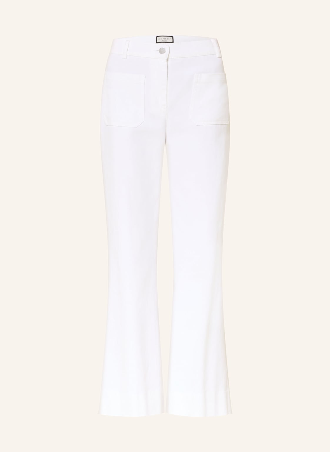 Sem Per Lei Wide Leg Jeans weiss von SEM PER LEI