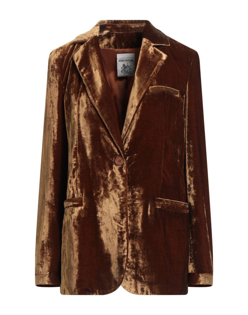 SEMICOUTURE Blazer Damen Braun von SEMICOUTURE