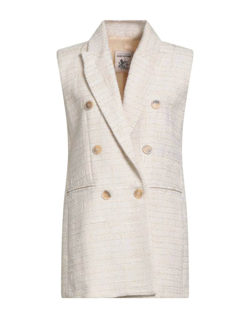 SEMICOUTURE Blazer Damen Cremeweiß SEMICOUTURE Blazer Damen Cremeweiß von SEMICOUTURE