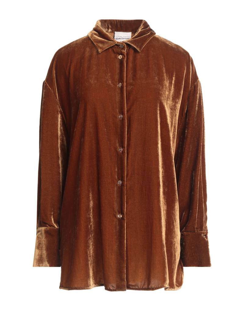 SEMICOUTURE Hemd Damen Braun von SEMICOUTURE