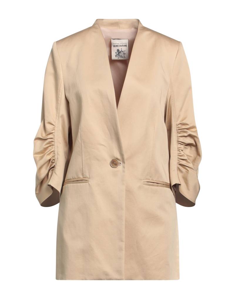 SEMICOUTURE Blazer Damen Beige von SEMICOUTURE