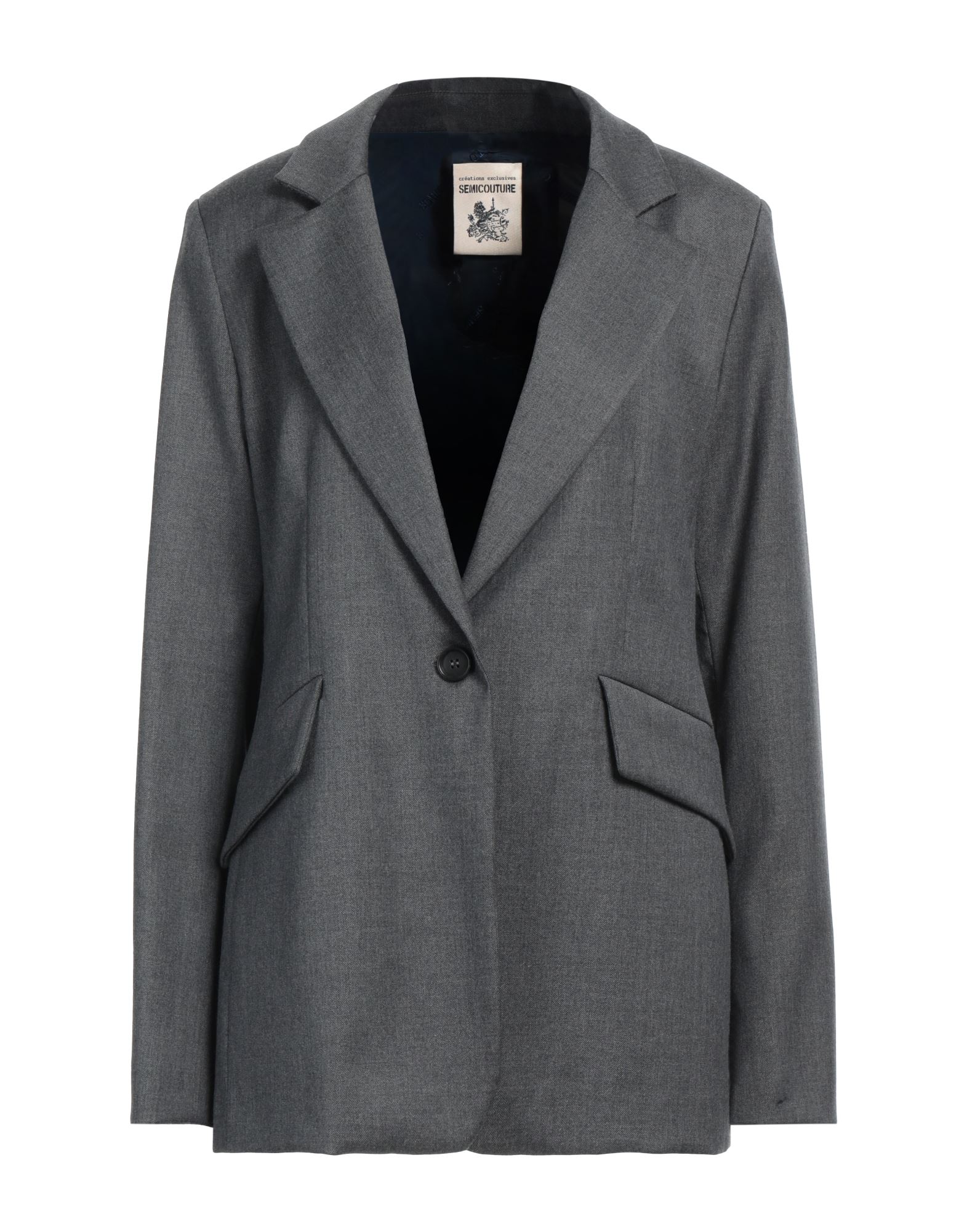 SEMICOUTURE Blazer Damen Grau von SEMICOUTURE