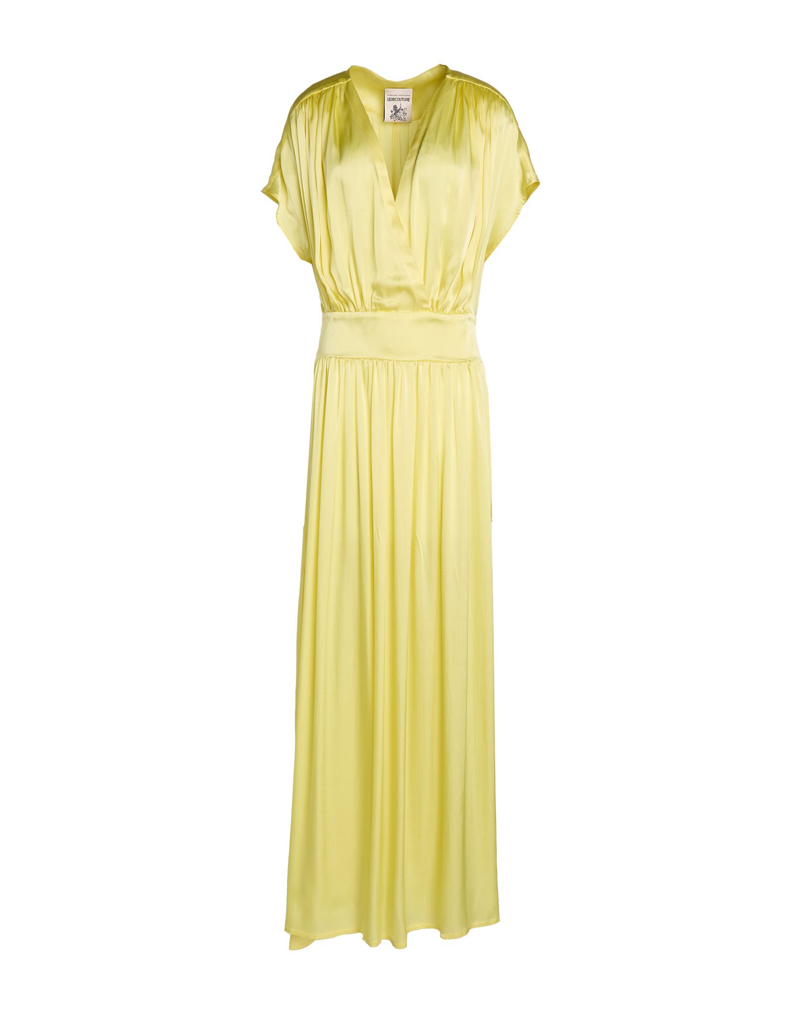 SEMICOUTURE Maxi-kleid Damen Gelb SEMICOUTURE Maxi-kleid Damen Gelb von SEMICOUTURE