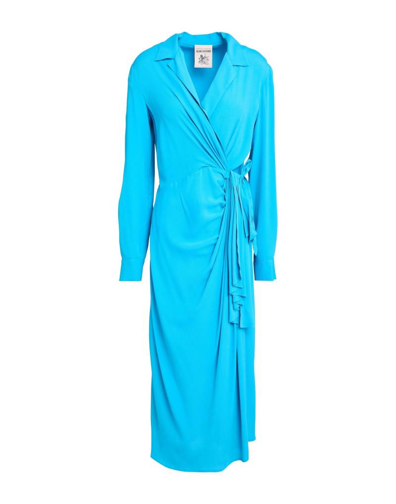 SEMICOUTURE Midi-kleid Damen Azurblau von SEMICOUTURE